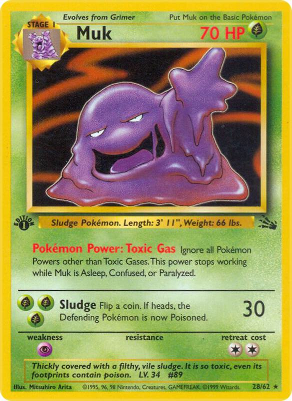 Muk (28) Fossil #28/62 Pokémon TCG card (English)