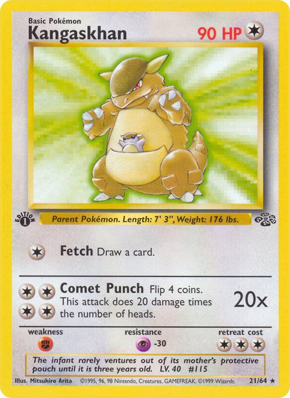 Kangaskhan (21) Unlimited Jungle #21/64 Pokémon TCG card (English)