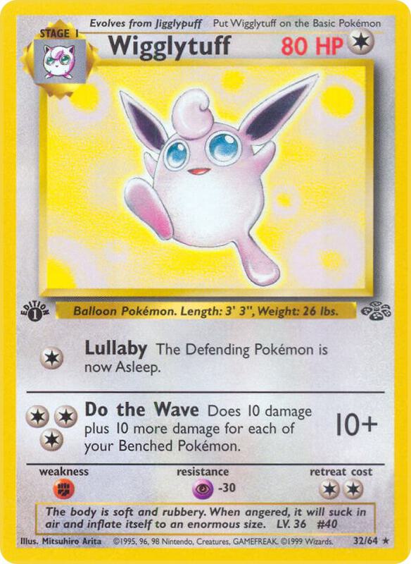 Wigglytuff (32) Unlimited Jungle #32/64 Pokémon TCG card (English)