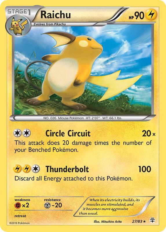 Raichu Generations #27/83 Pokémon TCG card (English)