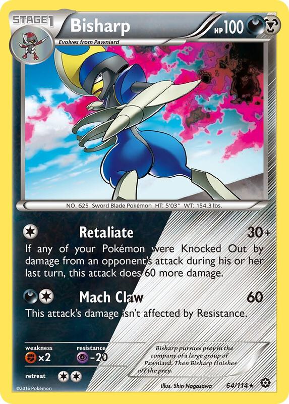 Bisharp XY - Steam Siege #64/114 Pokémon TCG card (English)