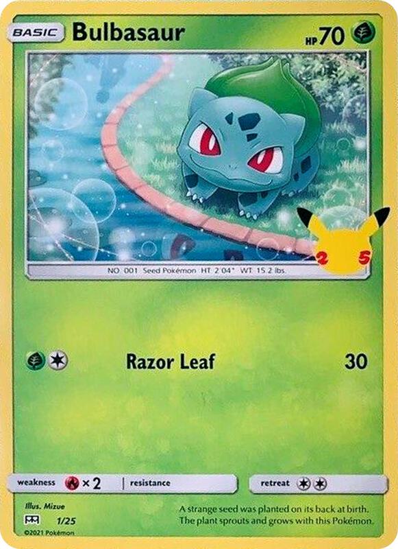 Bulbasaur - 1/25 McDonald's 25th Anniversary Promos #001/025 Pokémon TCG card (English)