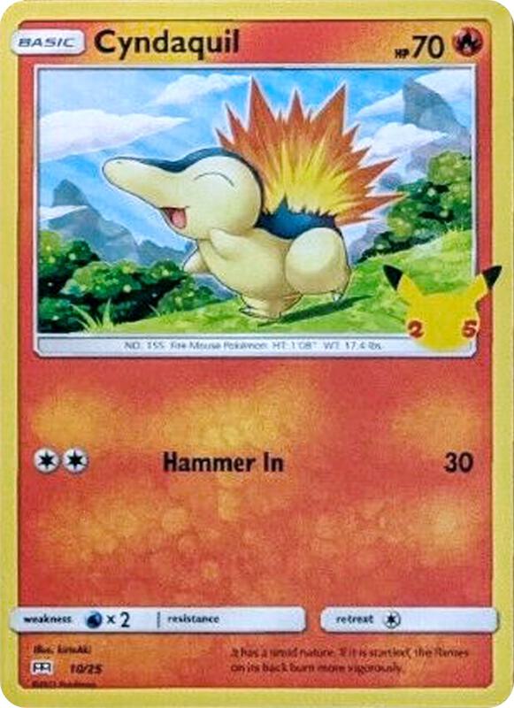 Cyndaquil - 10/25 McDonald's 25th Anniversary Promos #010/025 Pokémon TCG card (English)