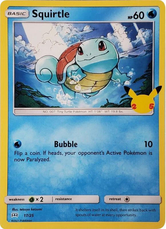 Squirtle - 17/25 McDonald's 25th Anniversary Promos #017/025 Pokémon TCG card (English)