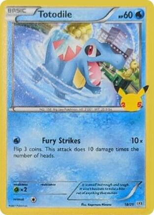 Totodile - 18/25 McDonald's 25th Anniversary Promos #018/025 Pokémon TCG card (English)