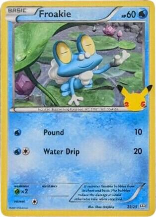 Froakie - 22/25 McDonald's 25th Anniversary Promos #022/025 Pokémon TCG card (English)