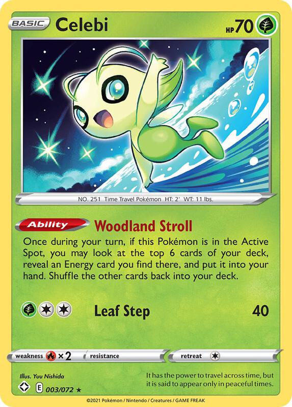 Celebi Shining Fates #003/072 Pokémon TCG card (English)