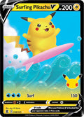 Surfing Pikachu V Celebrations #008/025 Pokémon TCG card (English)
