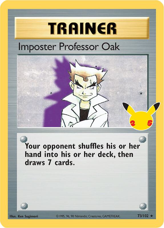 Imposter Professor Oak Celebrations: Classic Collection #73/102 Pokémon TCG card (English)