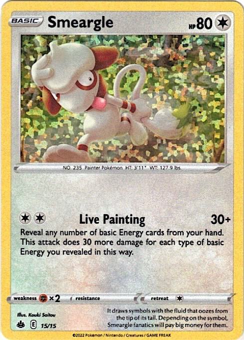 Smeargle - 15/15 McDonald's Promos 2022 #015/015 Pokémon TCG card (English)