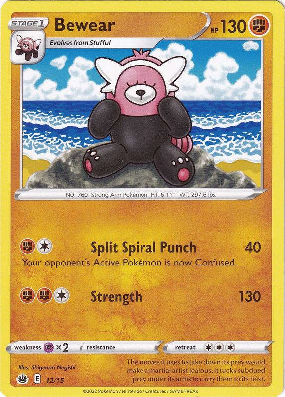 Bewear - 12/15 McDonald's Promos 2022 #012/015 Pokémon TCG card (English)