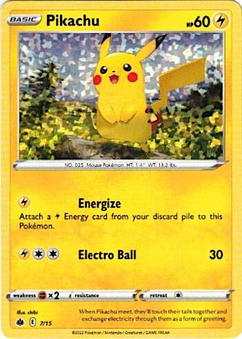 Pikachu - 7/15 McDonald's Promos 2022 #007/015 Pokémon TCG card (English)