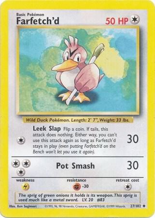 Farfetch'd Base Set #027/102 Pokémon TCG card (English)