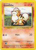 Growlithe Base Set #028/102 Pokémon TCG card (English)