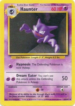 Haunter Base Set #029/102 Pokémon TCG card (English)