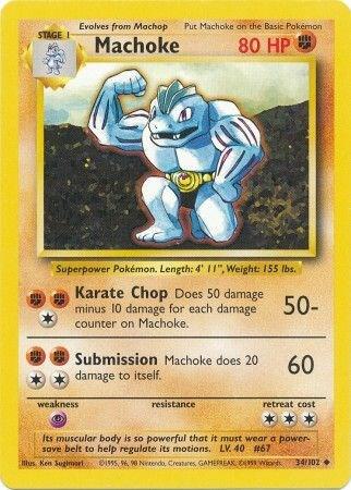 Machoke Base Set #034/102 Pokémon TCG card (English)