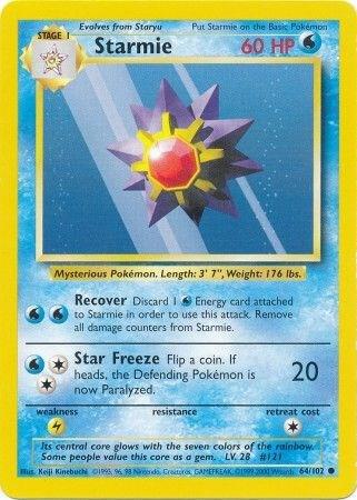 Starmie Base Set #064/102 Pokémon TCG card (English)