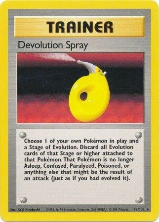 Devolution Spray Base Set #072/102 Pokémon TCG card (English)