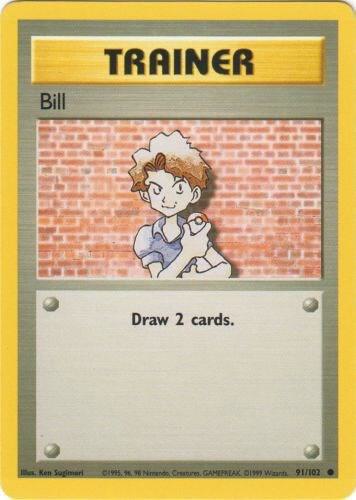 Bill Base Set #091/102 Pokémon TCG card (English)