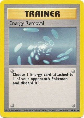 Energy Removal Base Set #092/102 Pokémon TCG card (English)