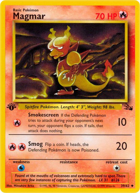 Magmar Fossil #39/62 Pokémon TCG card (English)
