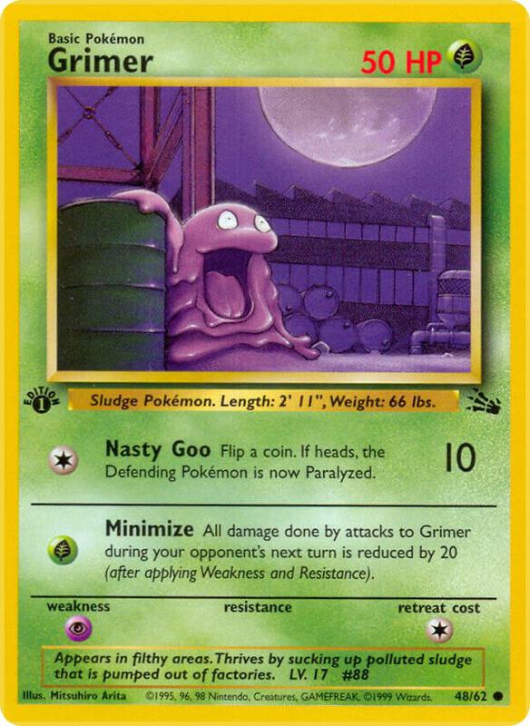 Grimer Fossil #48/62 Pokémon TCG card (English)