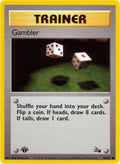 Gambler 1st Edition Fossil #60/62 Pokémon TCG card (English)