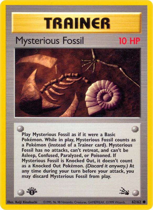 Mysterious Fossil Unlimited Fossil #62/62 Pokémon TCG card (English)