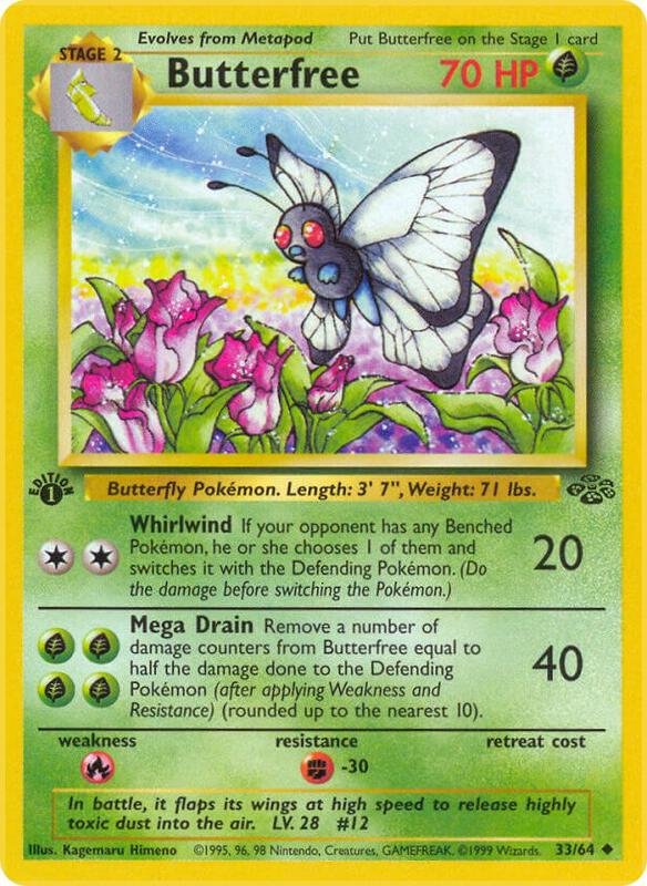 Butterfree Jungle #33/64 Pokémon TCG card (English)