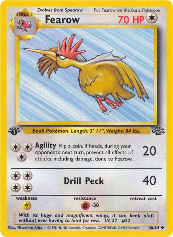 Fearow Unlimited Jungle #36/64 Pokémon TCG card (English)