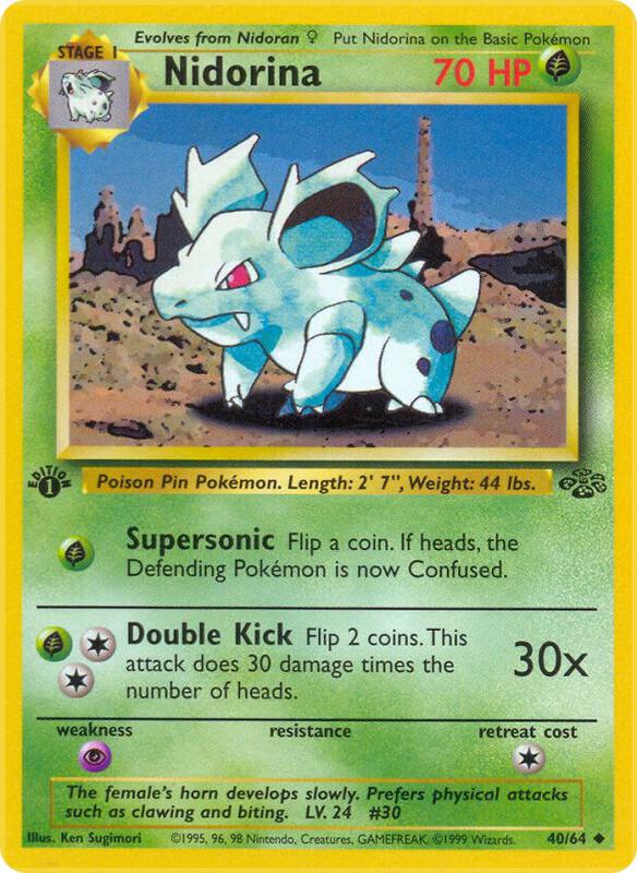 Nidorina Jungle #40/64 Pokémon TCG card (English)
