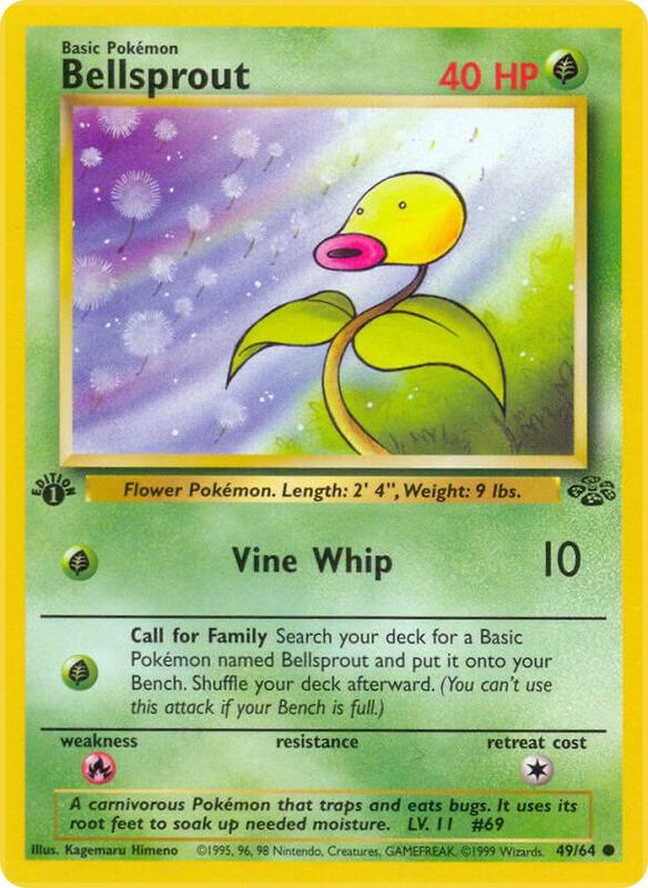 Bellsprout Jungle #49/64 Pokémon TCG card (English)