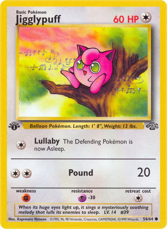 Jigglypuff Unlimited Jungle #54/64 Pokémon TCG card (English)