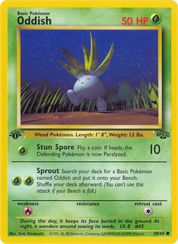Oddish Jungle #58/64 Pokémon TCG card (English)