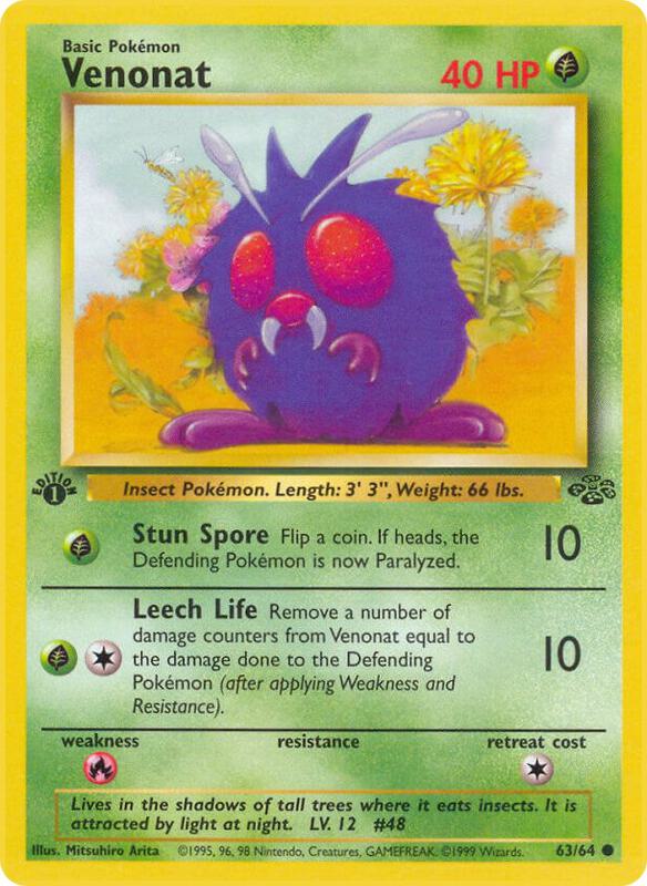 Venonat Jungle #63/64 Pokémon TCG card (English)