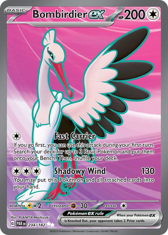 Bombirdier ex - 234/182 SV04: Paradox Rift #234/182 Pokémon TCG card (English)