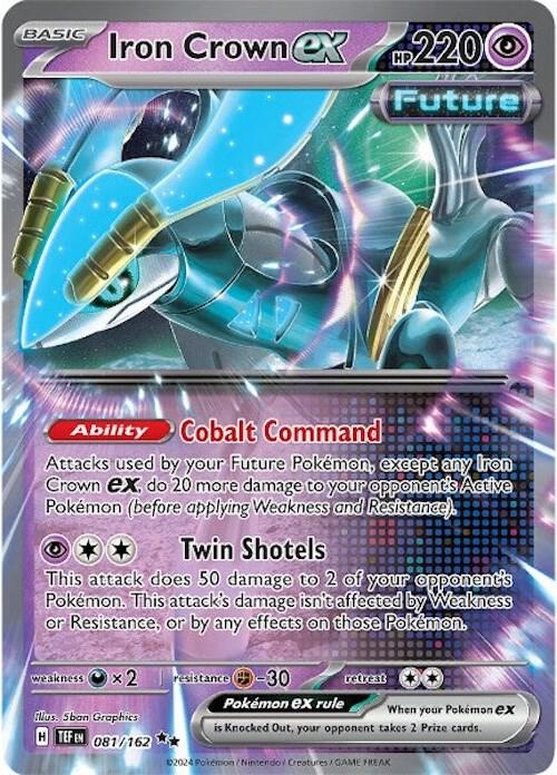 Iron Crown ex - 081/162 SV05: Temporal Forces #081/162 Pokémon TCG card (English)