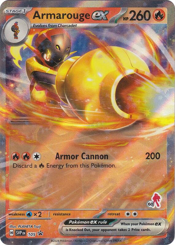 Armarouge ex (Armarouge 60) Battle Academy 2024 #105 Pokémon TCG card (English)