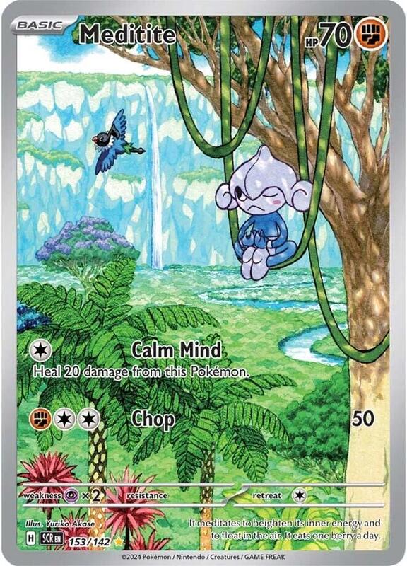 Meditite - 153/142 SV07: Stellar Crown #153/142 Pokémon TCG card (English)