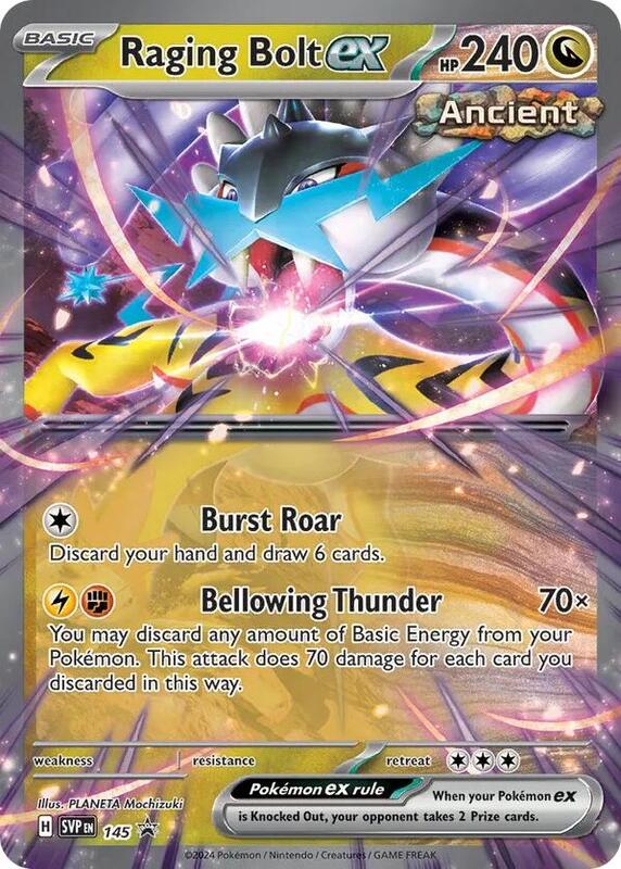 Raging Bolt ex - 145 SV: Scarlet & Violet Promo Cards #145 Pokémon TCG card (English)