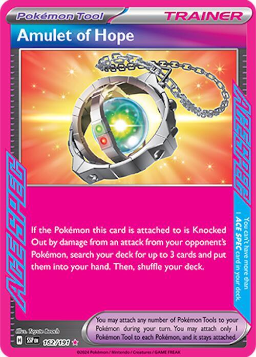 Amulet of Hope SV08: Surging Sparks #162/191 Pokémon TCG card (English)