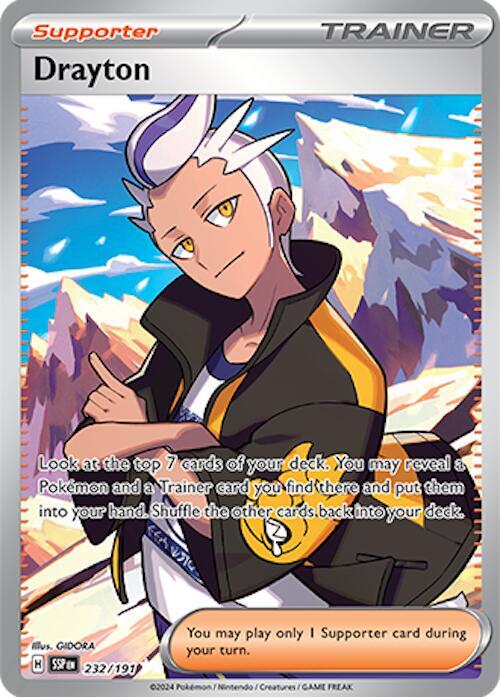 Drayton - 232/191 SV08: Surging Sparks #232/191 Pokémon TCG card (English)