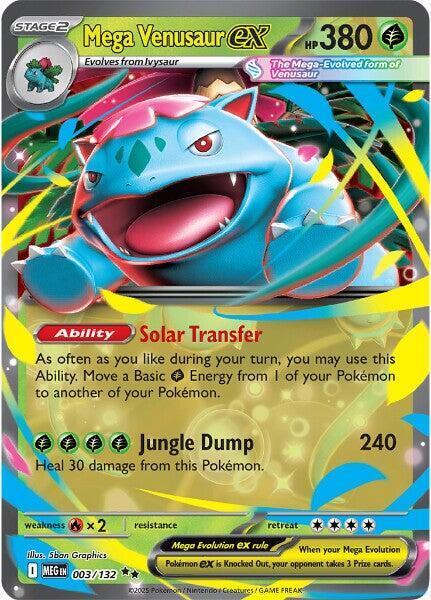 Mega Venusaur ex - 003/132 ME01: Mega Evolution #003/132 Pokémon TCG card (English)