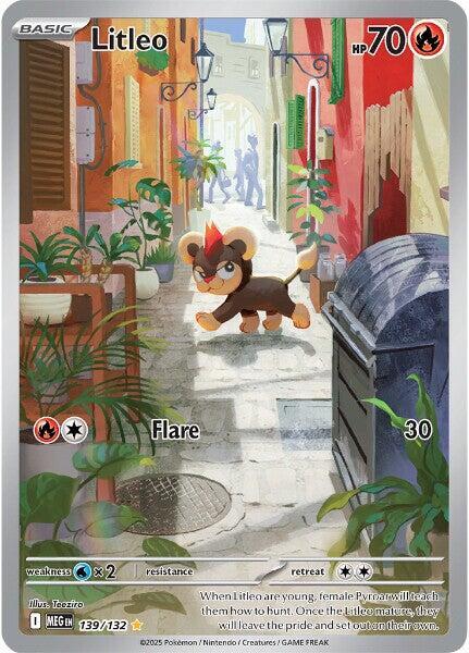 Litleo - 139/132 ME01: Mega Evolution #139/132 Pokémon TCG card (English)