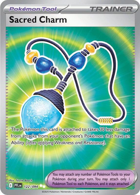 Sacred Charm - 122/094 ME02: Phantasmal Flames #122/094 Pokémon TCG card (English)