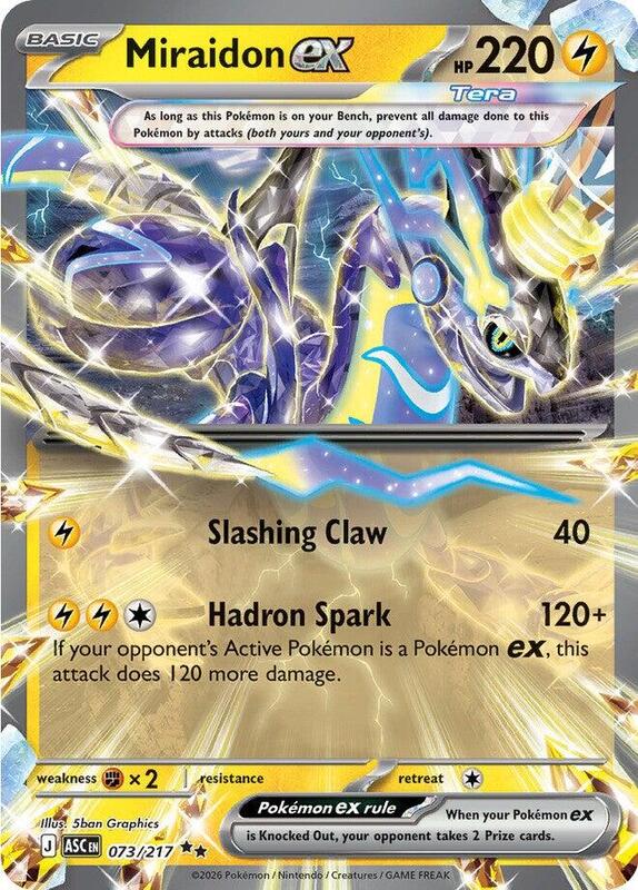 Miraidon ex ME: Ascended Heroes #073/217 Pokémon TCG card (English)