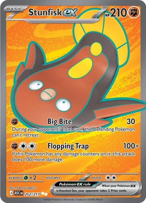 Stunfisk ex - 252/217 ME: Ascended Heroes #252/217 Pokémon TCG card (English)