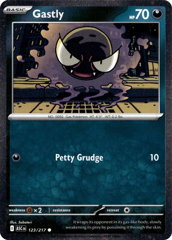 Gastly - 123/217 (Cosmos Holo) Miscellaneous Cards & Products #123/217 Pokémon TCG card (English)