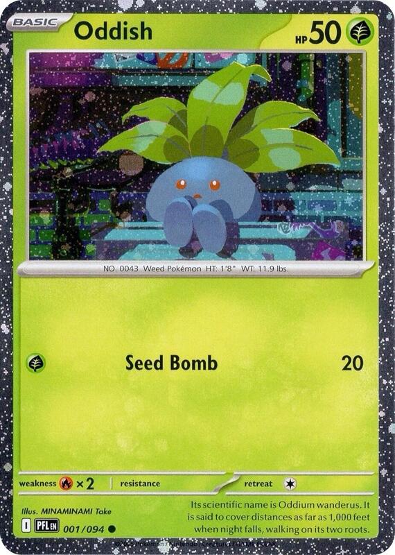 Oddish (Cosmos Holo) Miscellaneous Cards & Products #001/094 Pokémon TCG card (English)