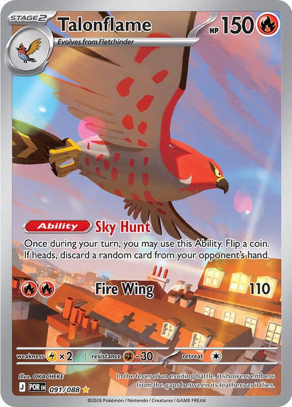 Talonflame - 091/088 ME03: Perfect Order #091/088 Pokémon TCG card (English)